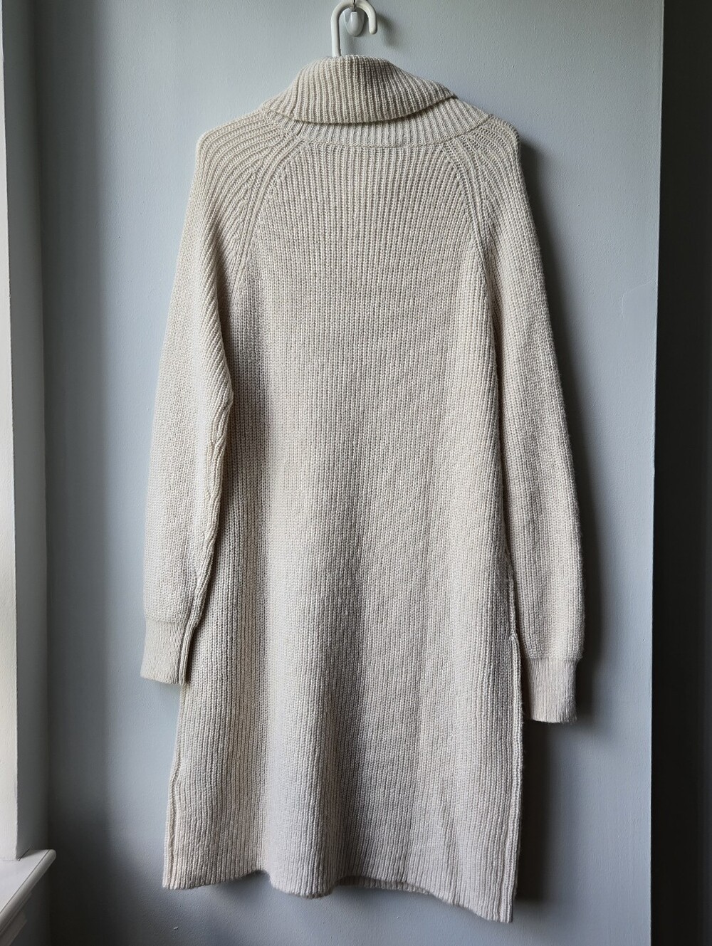 Contemporain Simons LG Sweater Dress Turtleneck Cowlneck Midi Cozy Contains Wool - Picture 3 of 12